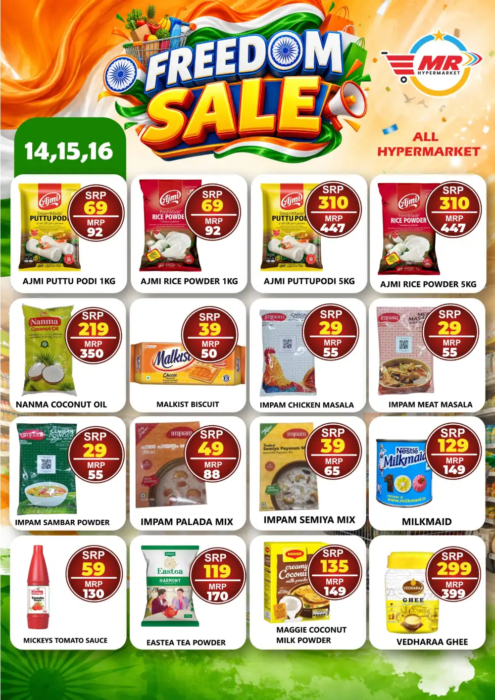 MR Hypermarket Freedom Sale Offers Today | Grocery Deals page 1